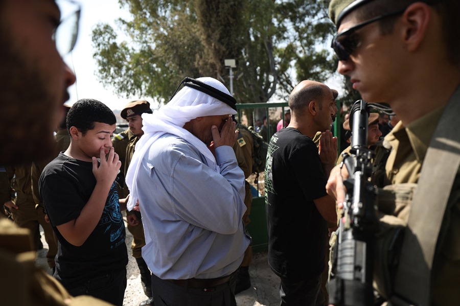 Funeral del soldado israelí Yosef Hieb, de 19 años, de la Brigada Golani, muerto por un ataque de Hizbulá cerca de Haifa