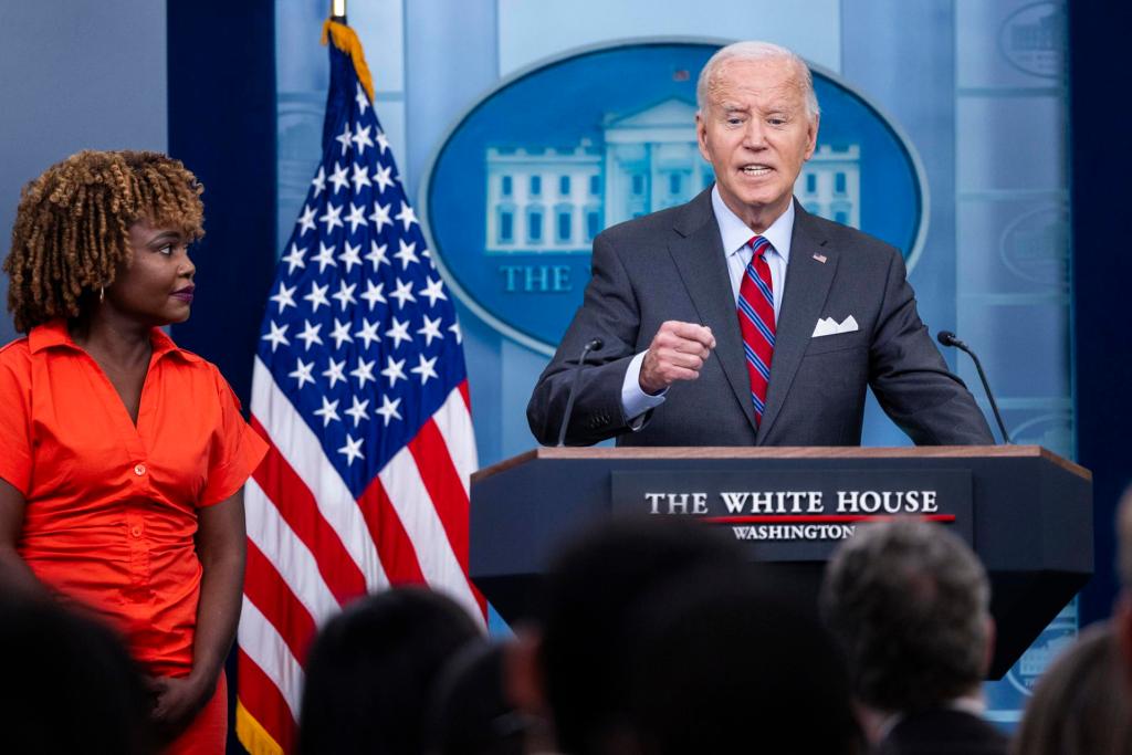 Biden comparece en la sala de prensa de la Casa Blanca por primera vez en su mandato - joe-biden-casa-blanca-2-1024x683