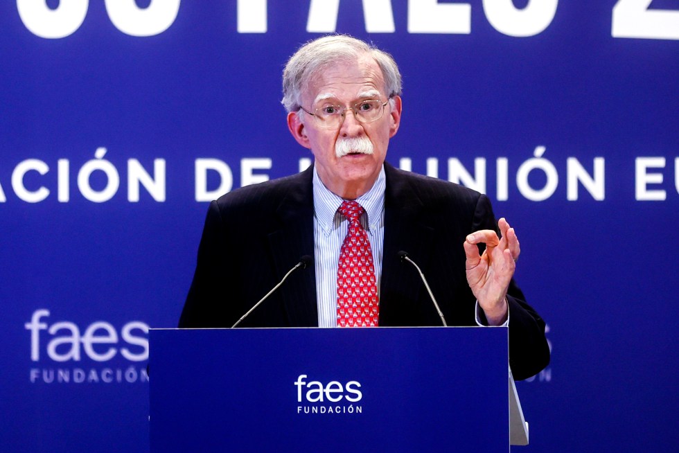 John Bolton, exconsejero de Seguridad Nacional de Donald Trump en la Casa Blanca, en una fotografía de archivo. EFE/Fernando Alvarado