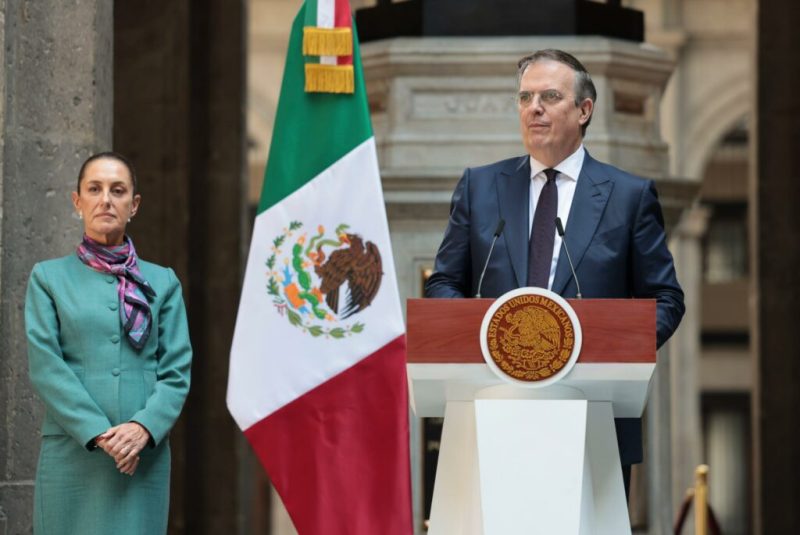 Empresas de EE.UU. anuncian inversión en México por 20 mil mdd - marcelo-ebrard-en-conferencia-de-claudia-sheinbaum-tras-reunion-con-empresarios-1024x685