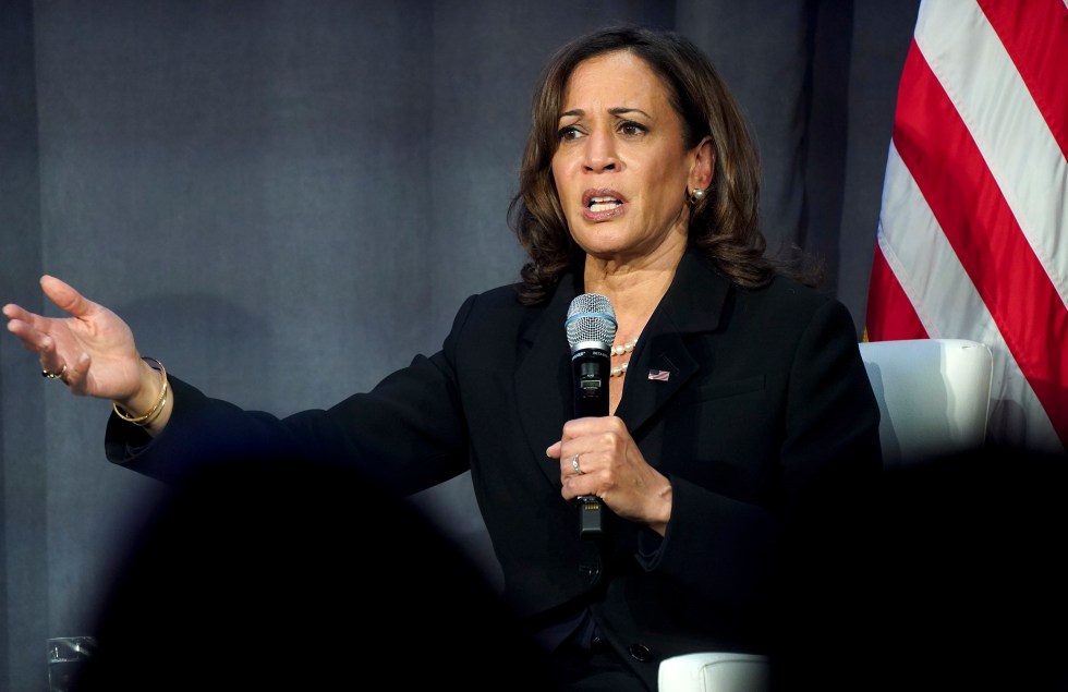 La vicepresidenta de Estados Unidos, Kamala Harris, en una fotografía de archivo. EFE/Leigh Vogel/Pool