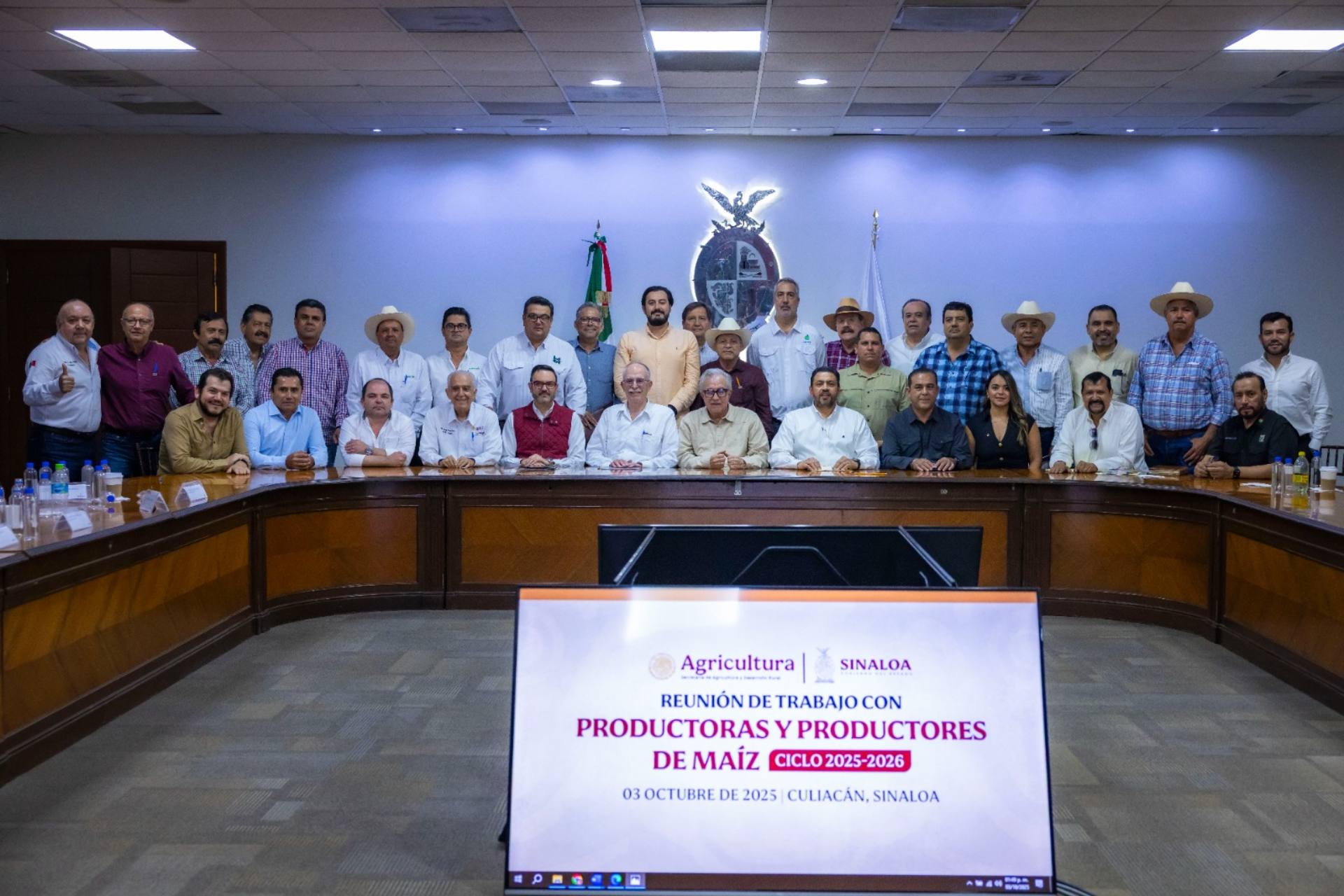 Rubén Rocha y Berdegué valoran con productores de maíz las óptimas condiciones de comercialización para 2026