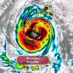 “Priscilla” se intensifica a huracán categoría 2; esta será su trayectoria en el Pacífico