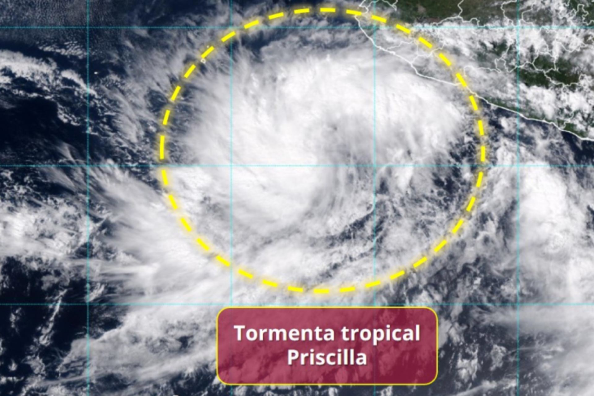 Se forma la tormenta tropical “Priscilla”, ¿qué estados afectará?
