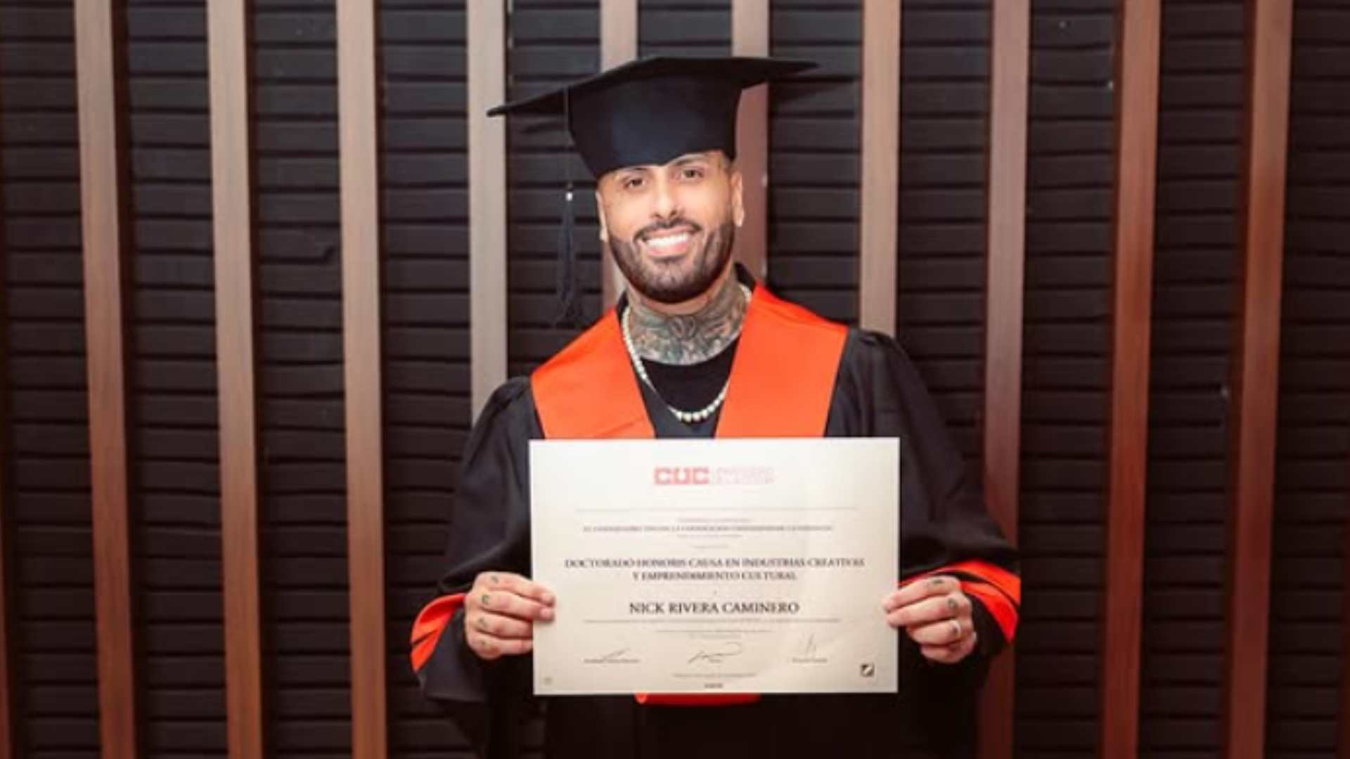 Universidad de la Costa, en Colombia, otorga doctorado honoris causa a Nicky Jam
