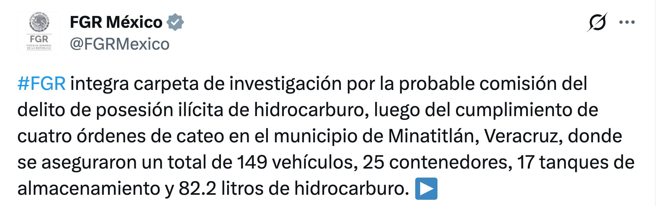 3tqtlagz3rftjaxwvpdsiyschu Minatitlán: FGR inicia investigación por decomiso de huachicol
