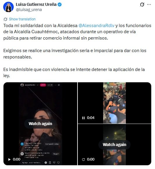 PAN CDMX rechaza violencia en Cuauhtémoc y exige investigación imparcial