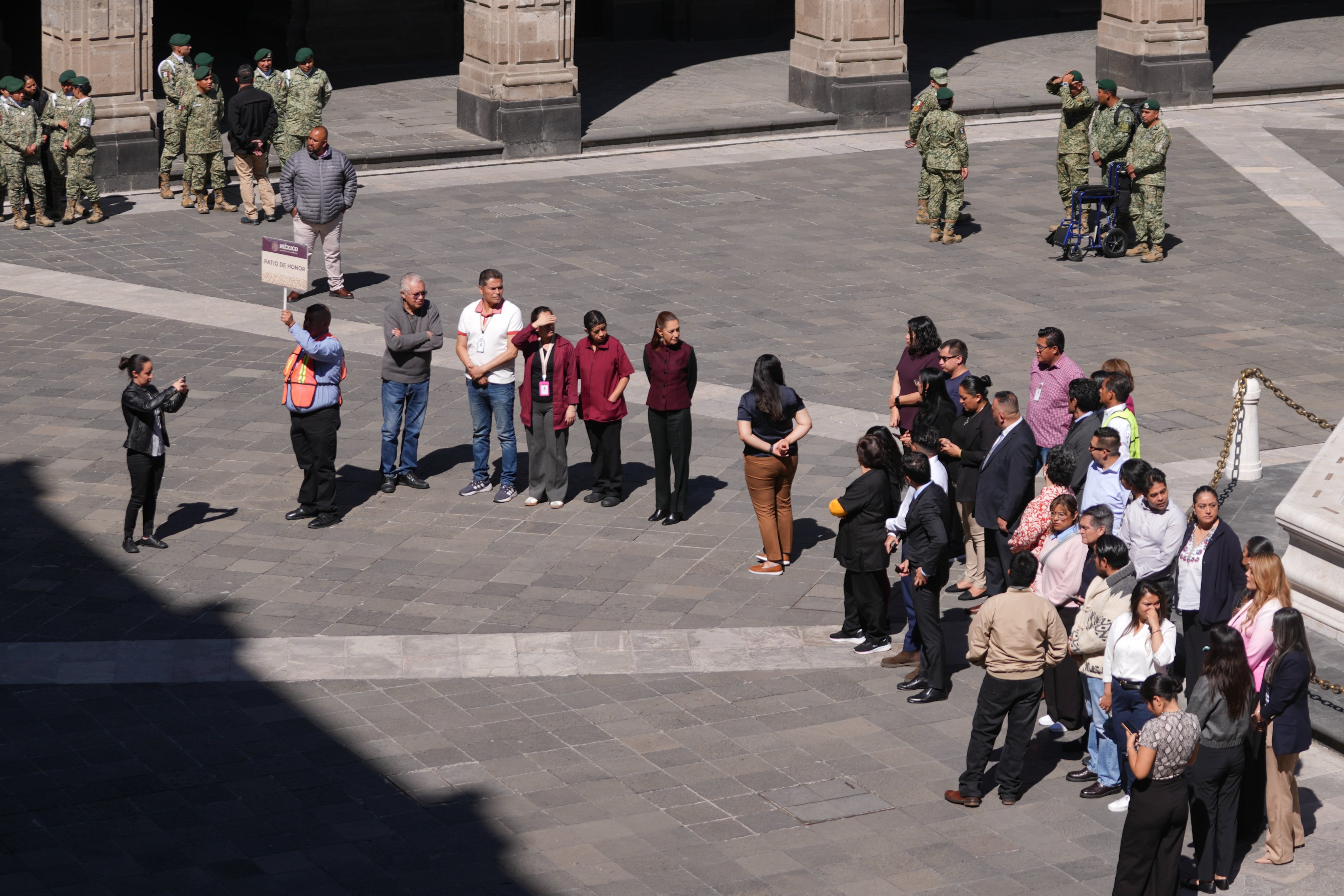 lcs5raoisbbvfdasaceze4emvy Claudia Sheinbaum encabeza simulacro de este 18 de febrero en Palacio Nacional