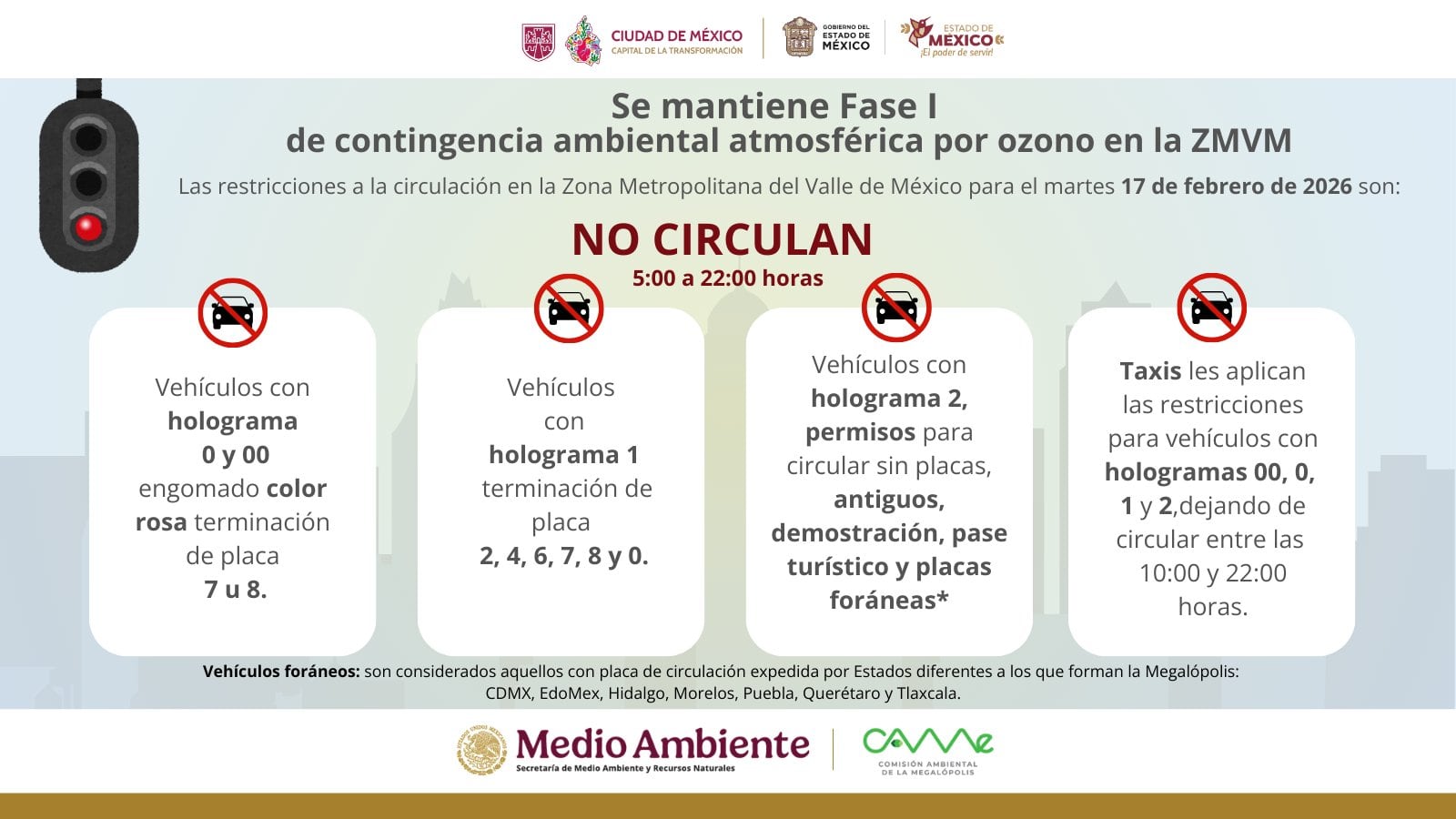 nluwar2jsnbuzhnajzxk3qf3y4 Hoy No Circula por contingencia ambiental Fase 1.
