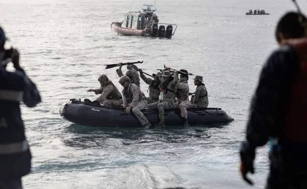 Marinos de México zarparon con militares de Estados Unidos a una importante misión