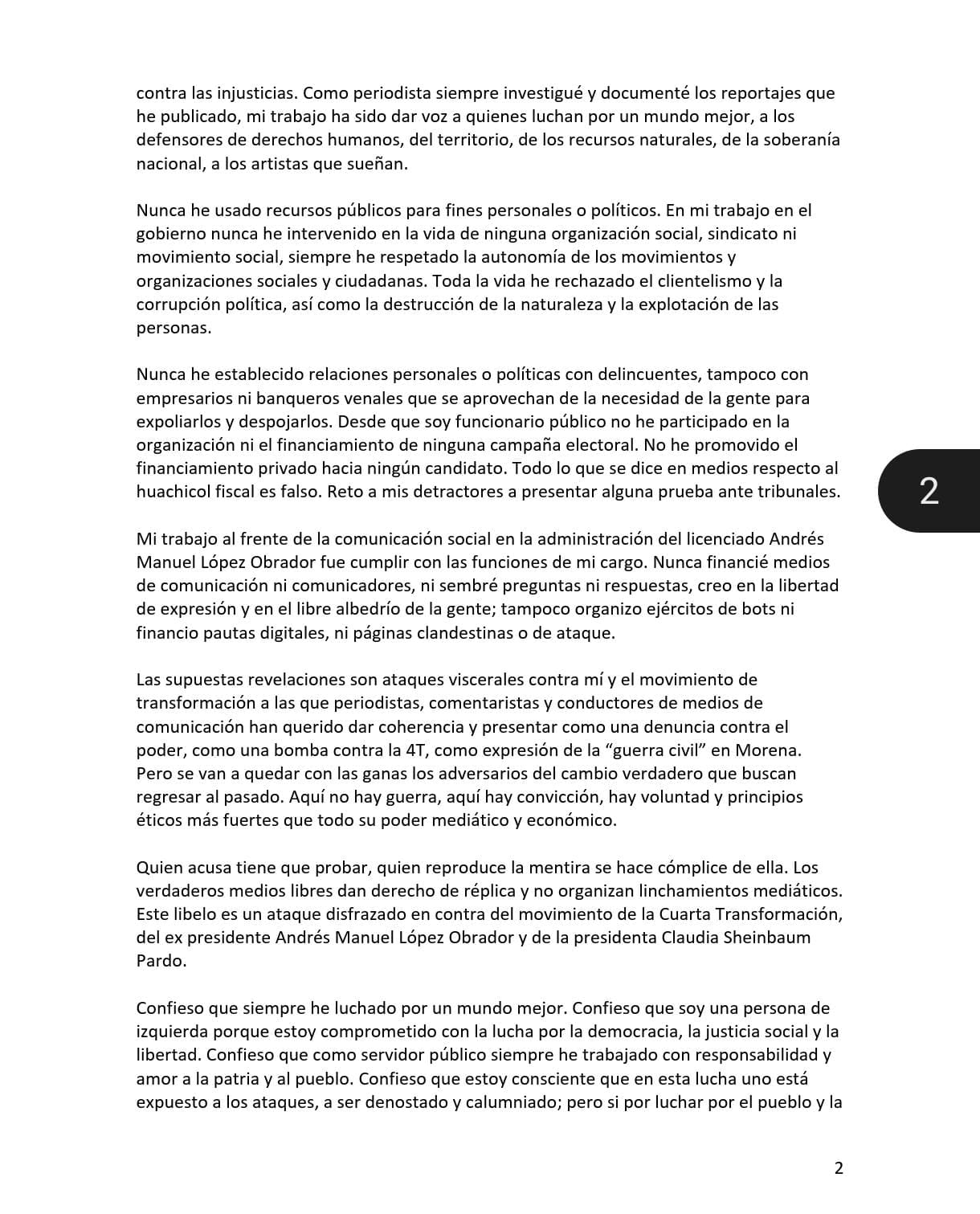 Jesús Ramírez Cuevas denuncia campaña de difamación