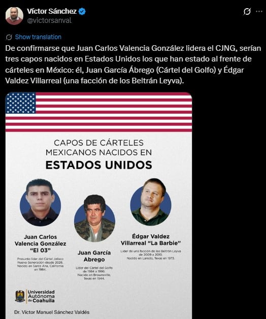 Tres narcos nacidos en Estados Unidos que operaron en México