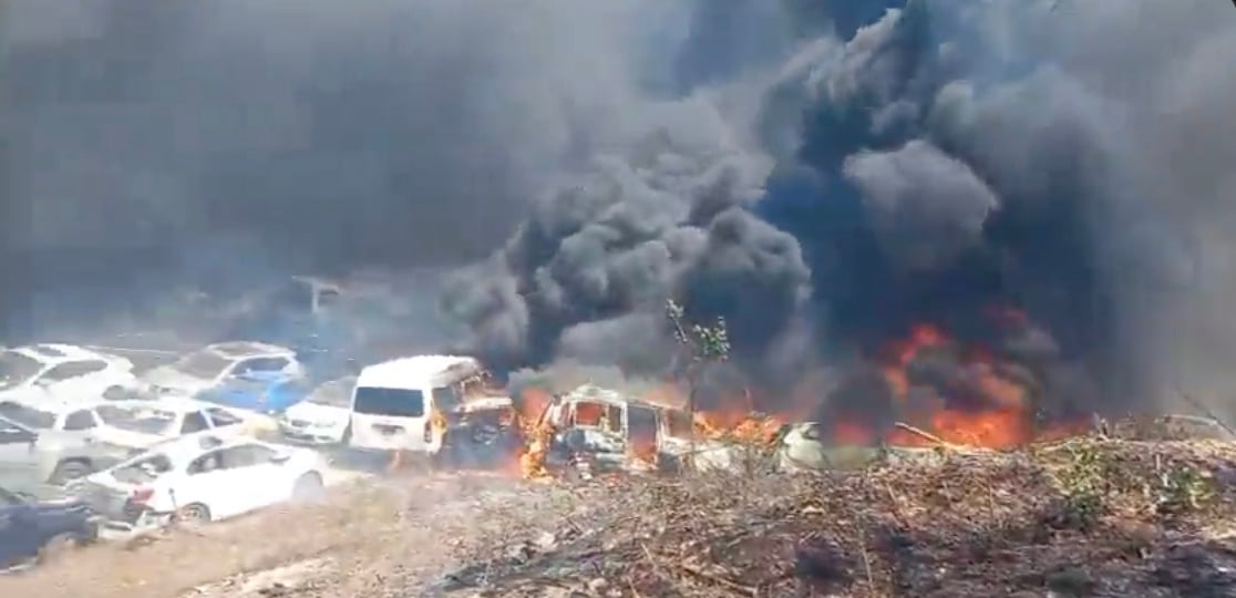 Incendio en corralón de Acapulco