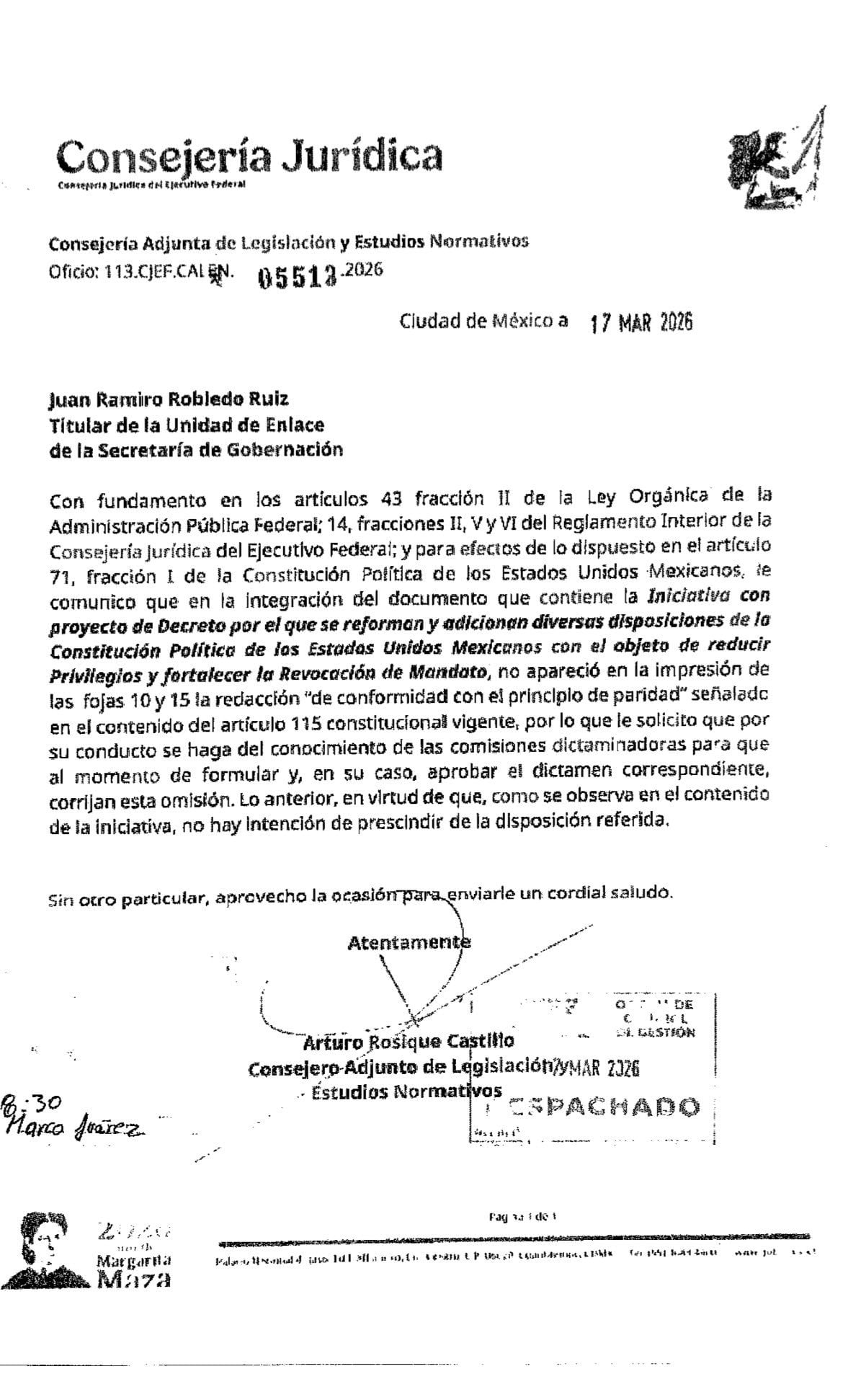 Plan B omitió paridad de género en su redacción