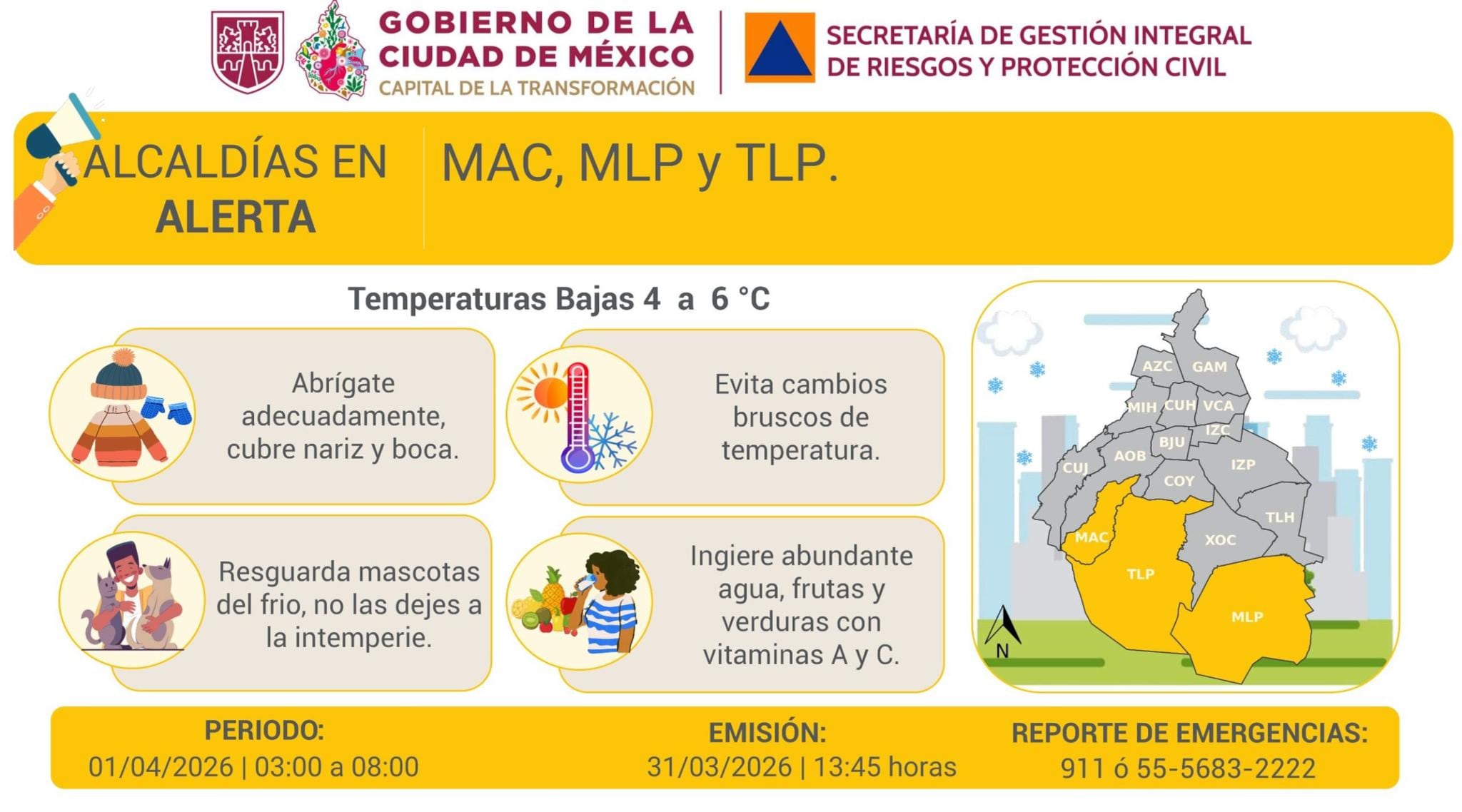 Lluvia este miércoles: qué alcaldías de CDMX se verán afectadas