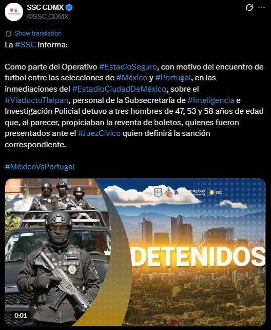 qlju2ira2bcztpg4h6hurg2paq México vs Portugal: tres detenidos por reventa en el Estadio Banorte