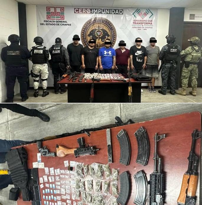 Detienen a miembros del CJNG en Chiapas