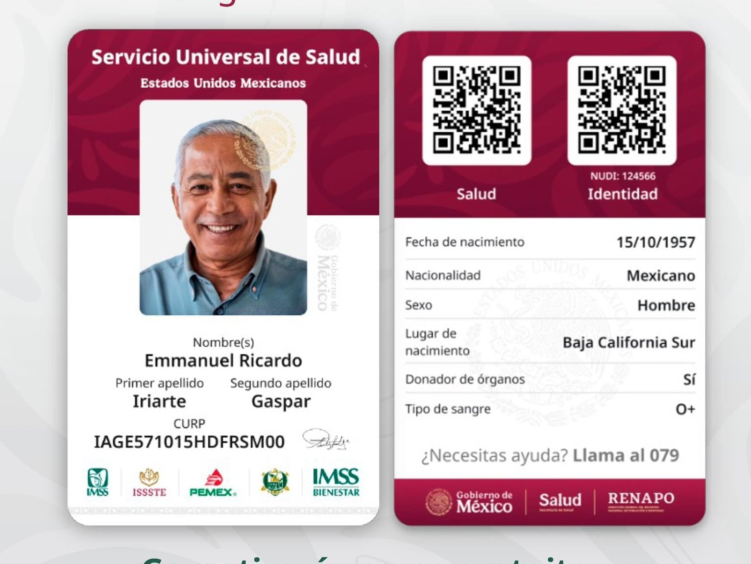 La credencial del Servicio Universal de Salud también será digital