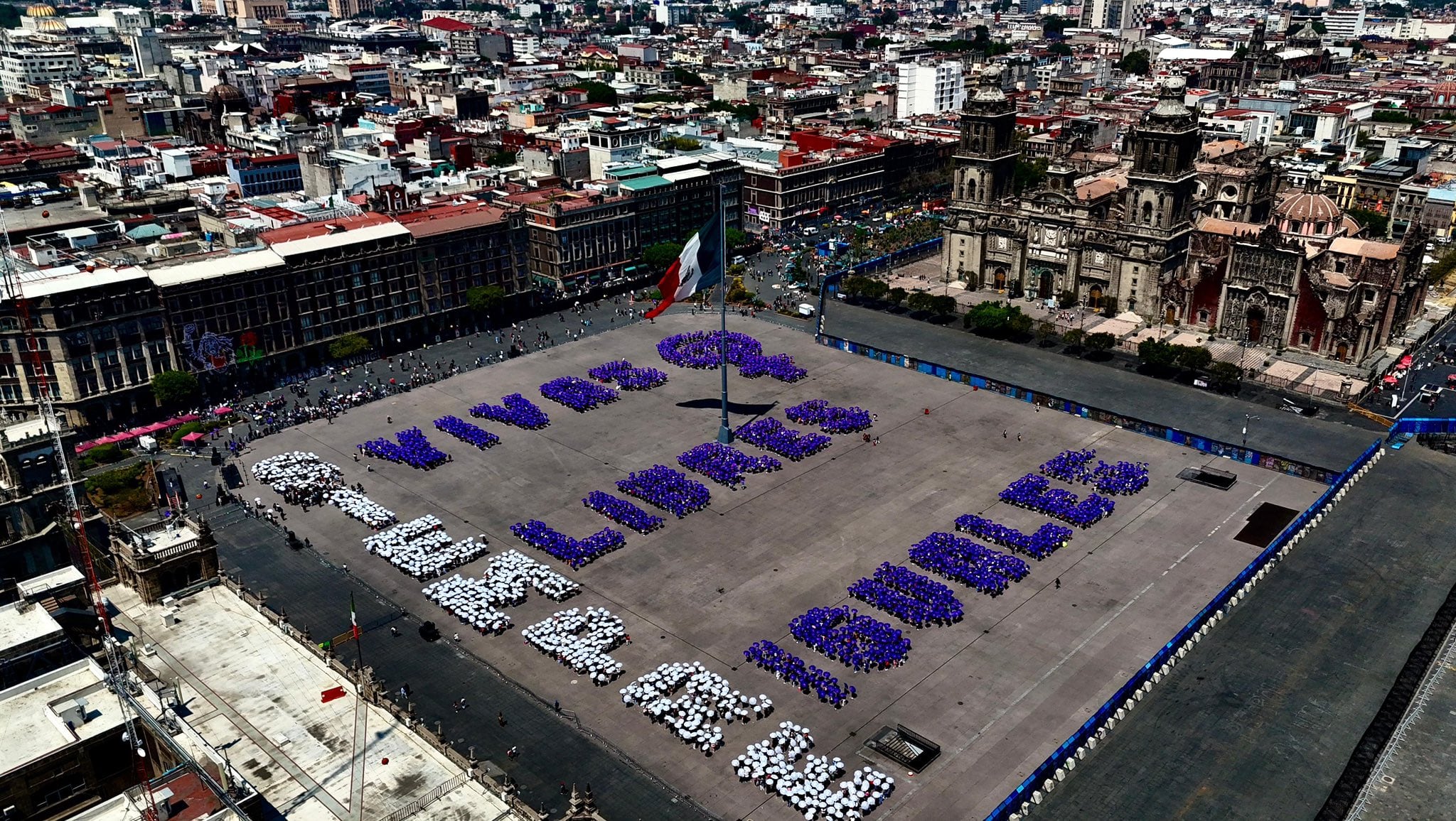 Día Internacional de la Mujer: este fue el mensaje en el Zócalo de la CDMX
