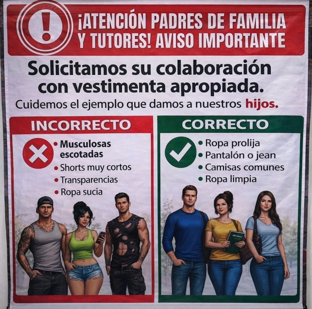 xr4juavcrrgc5flmitiutpkc5a Código de vestimenta para padres de escuela primaria de Mérida