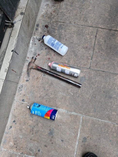 Decomisan artefactos peligrosos en la marcha del Día Internacional de la Mujer.