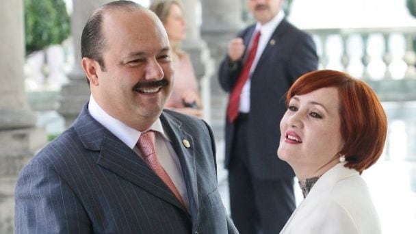 Bertha Olga Gómez y César Duarte.