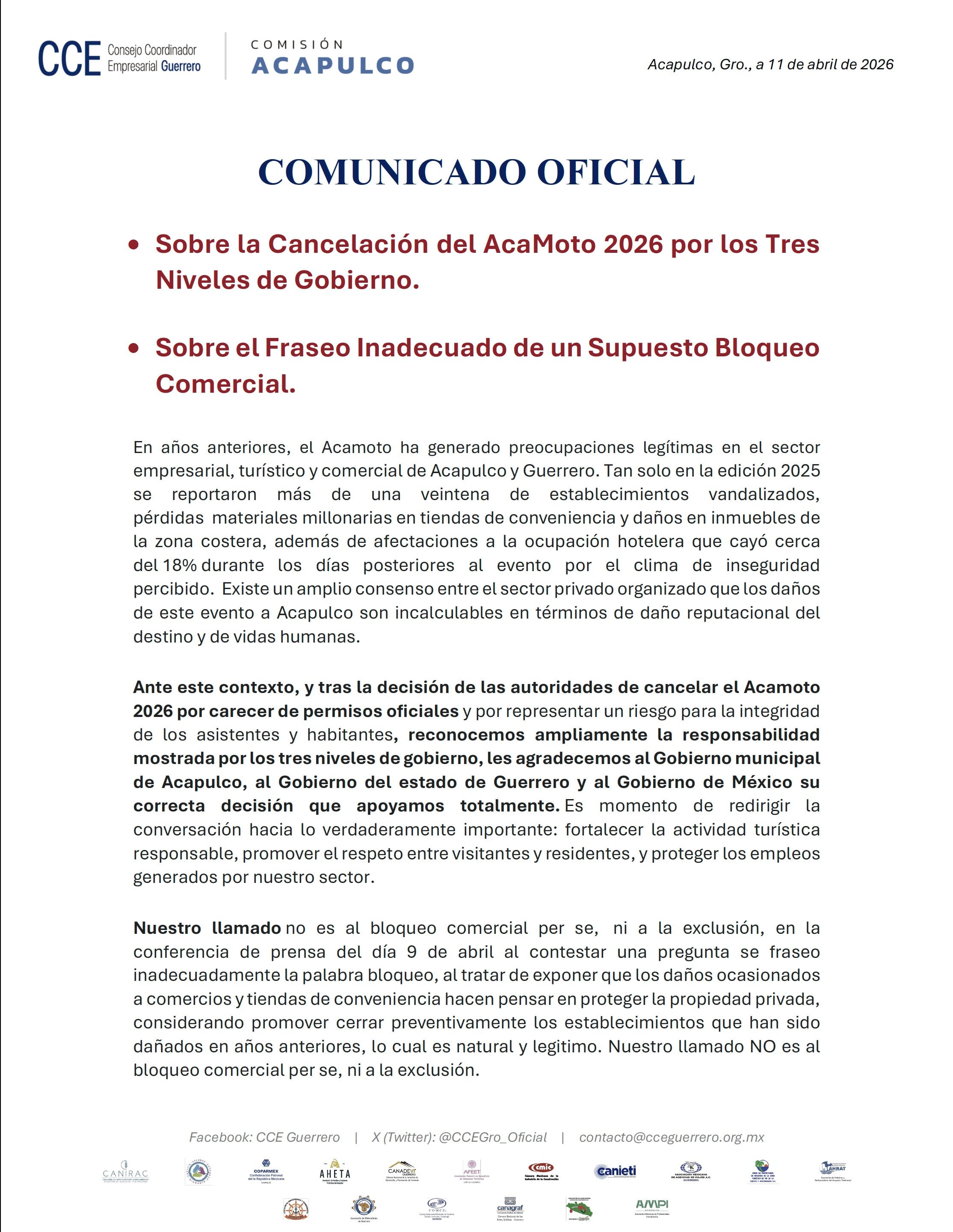 b6k3c7vbpvby7ddn7mrthtp4ta CCE Guerrero respalda cancelación de Acamoto 2026
