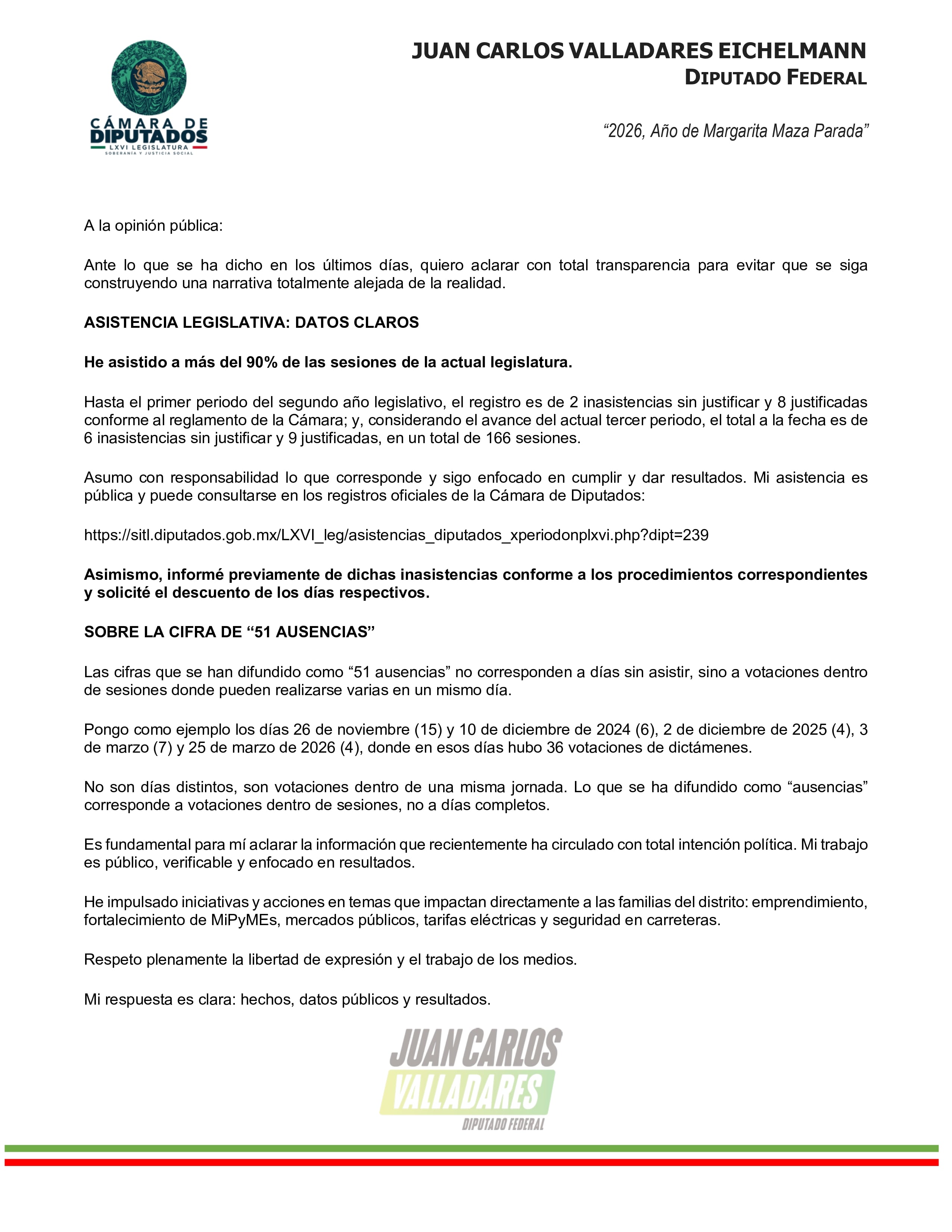 Juan Carlos Valladares responde a polémica por viaje a Japón