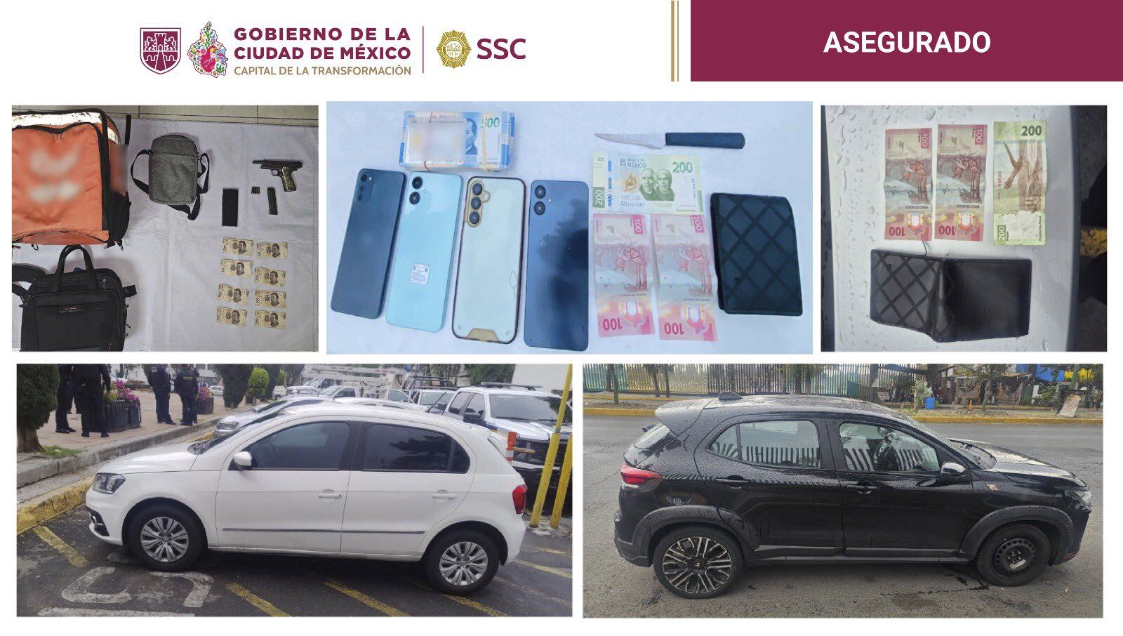 Cae banda vinculada a robos a automovilistas en Santa Fe