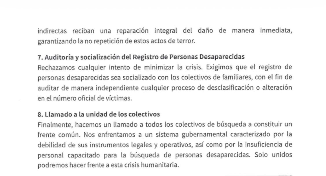 Colectivo hace llamado a Volker Türk