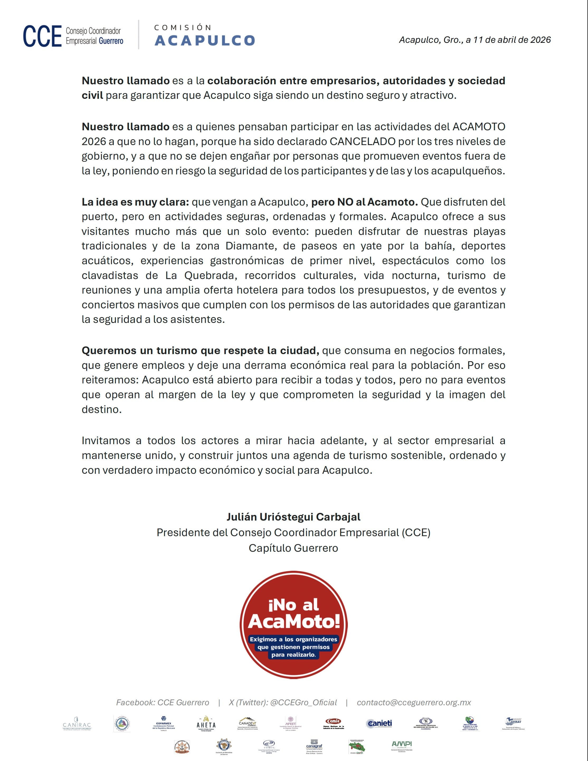 nyxyugs4evglldpihrecvcwmpq CCE Guerrero respalda cancelación de Acamoto 2026