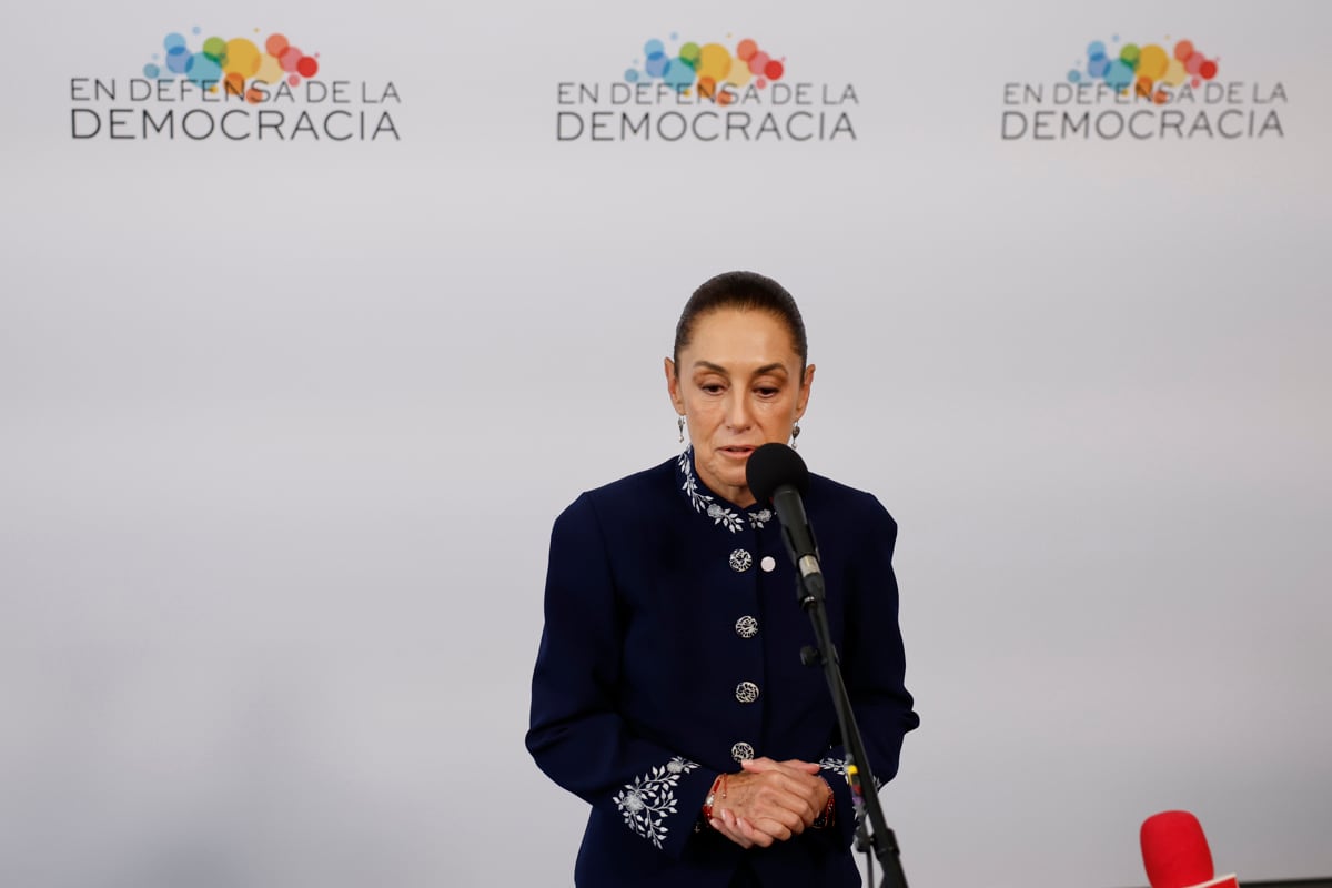 Sheinbaum en la IV Cumbre en Defensa de la Democracia