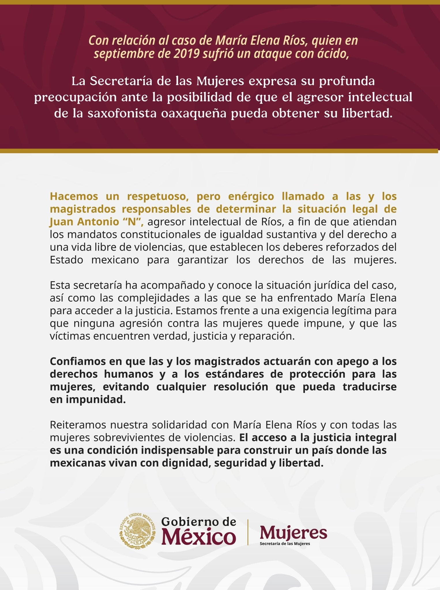 hkx5yf42fnaornxyzmsop3ukfi SCJN atrae el caso de Juan Antonio Vera, agresor de María Elena Ríos