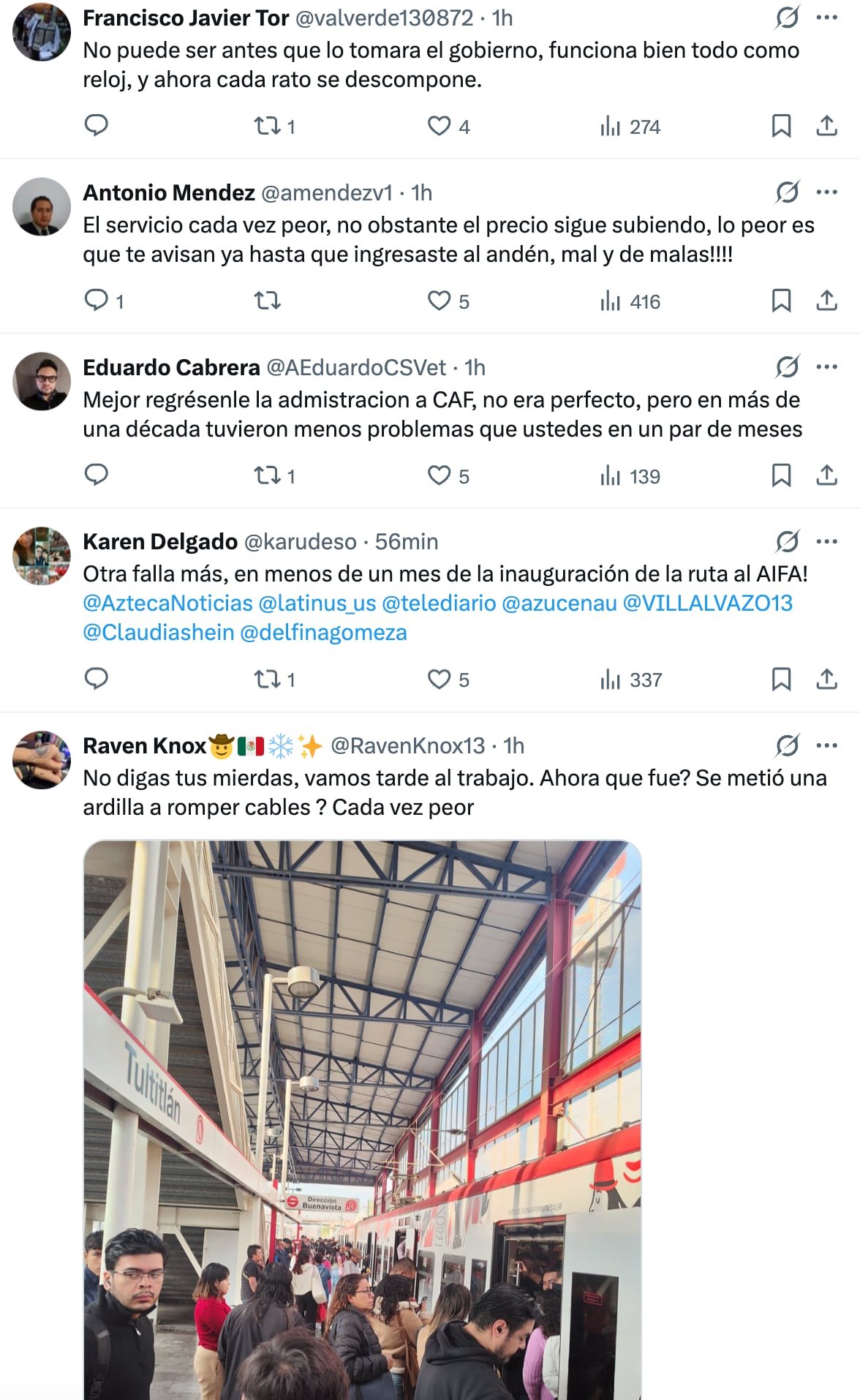 Anuncian retrasos en el Tren Suburbano por una falla eléctrica este 21 de mayo