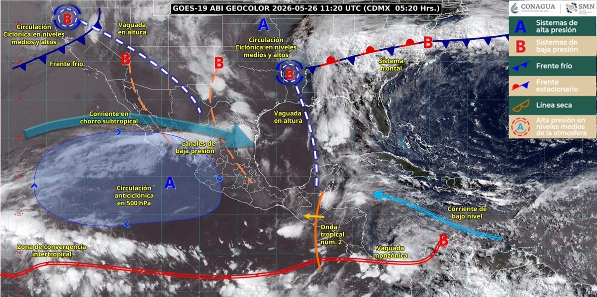 Protección Civil alerta por lluvias intensas este 26 de mayo