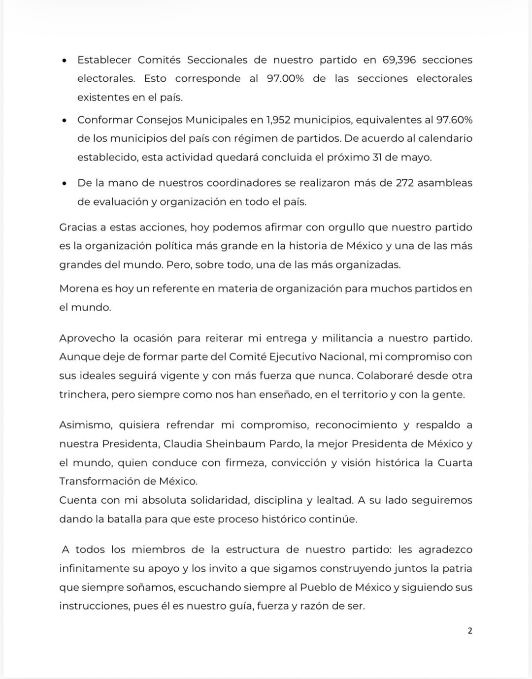 Andrés Manuel López Beltrán renuncia a Morena; buscará diputación federal