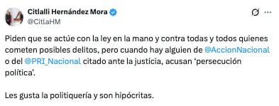 sxzqxtmlizettcukyof7tx3bn4 Citlalli Hernández explota contra PRI y PAN