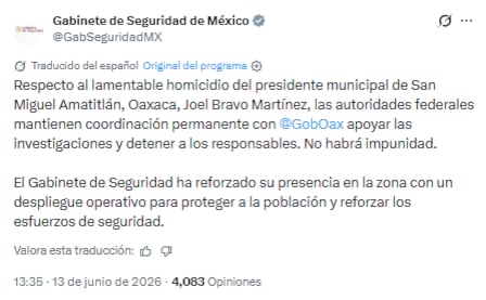 Asesinato de Joel Ángel Bravo en Oaxaca