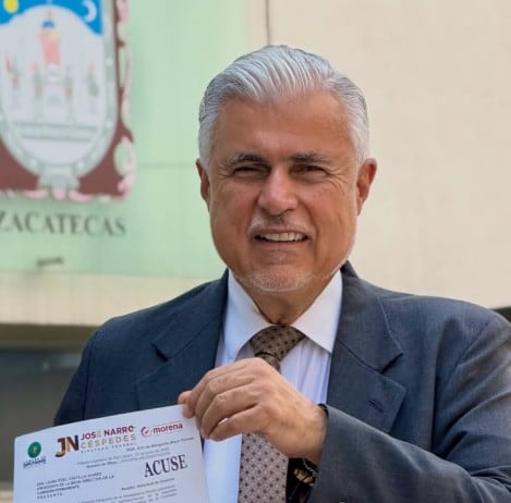 José Narro Céspedes, militante de Morena en Zacatecas