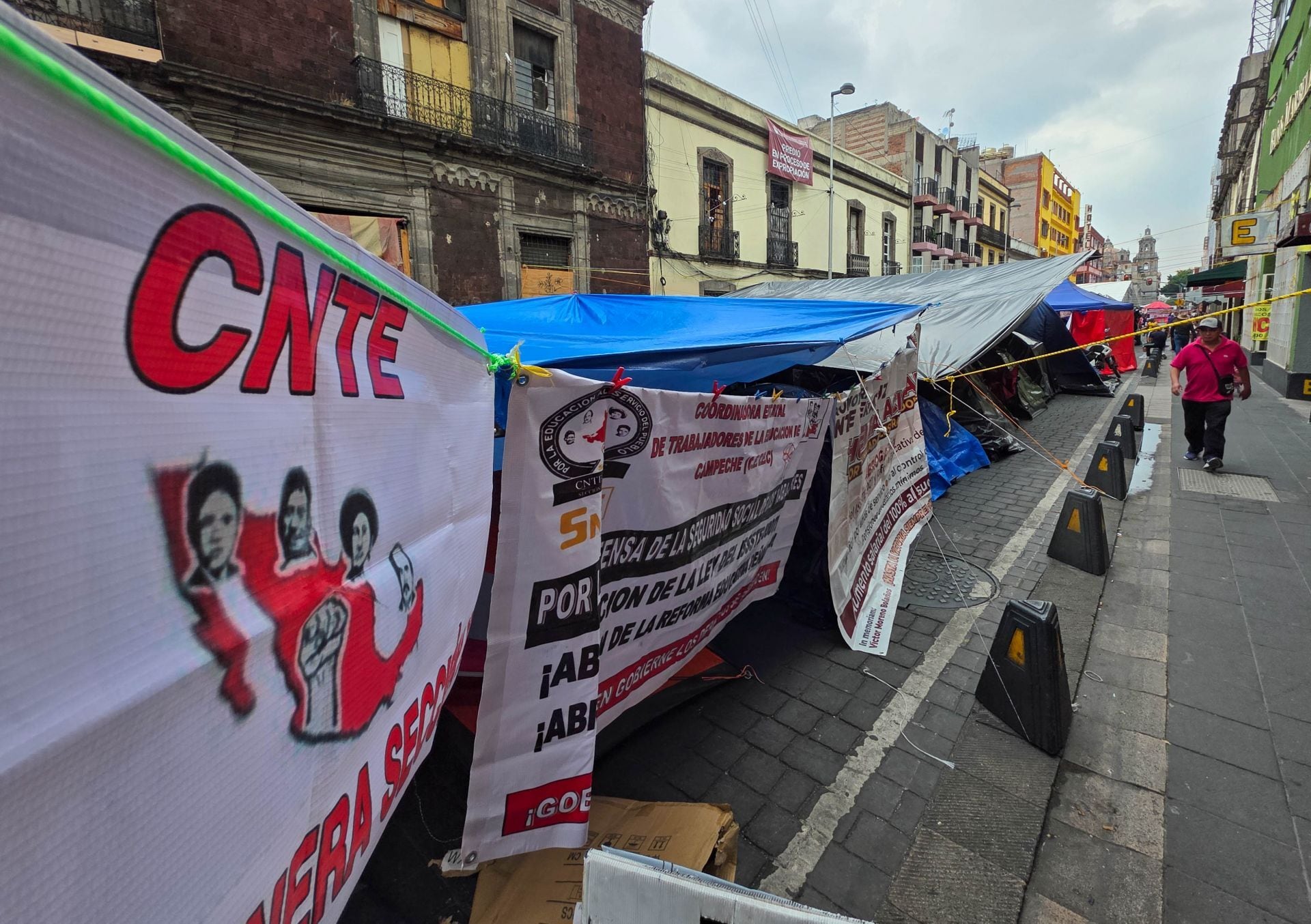 ¿La CNTE se retira del Centro Histórico? Así están las inmediaciones del Zócalo