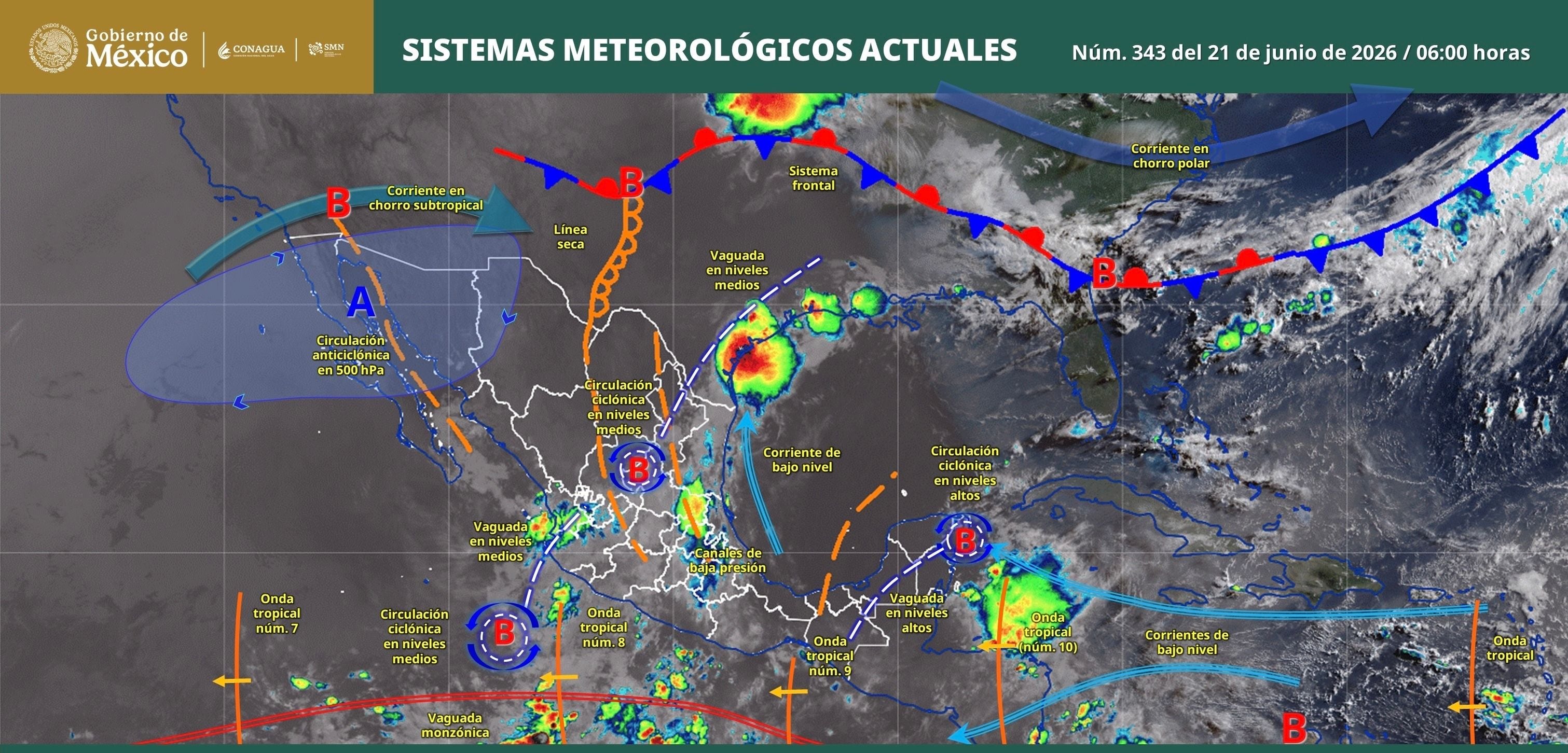 aqlchf3zcvg35gdq7jkdkyjpbu Clima de México este domingo 21 de junio, presentará lluvias y calor en diversos estados del país
