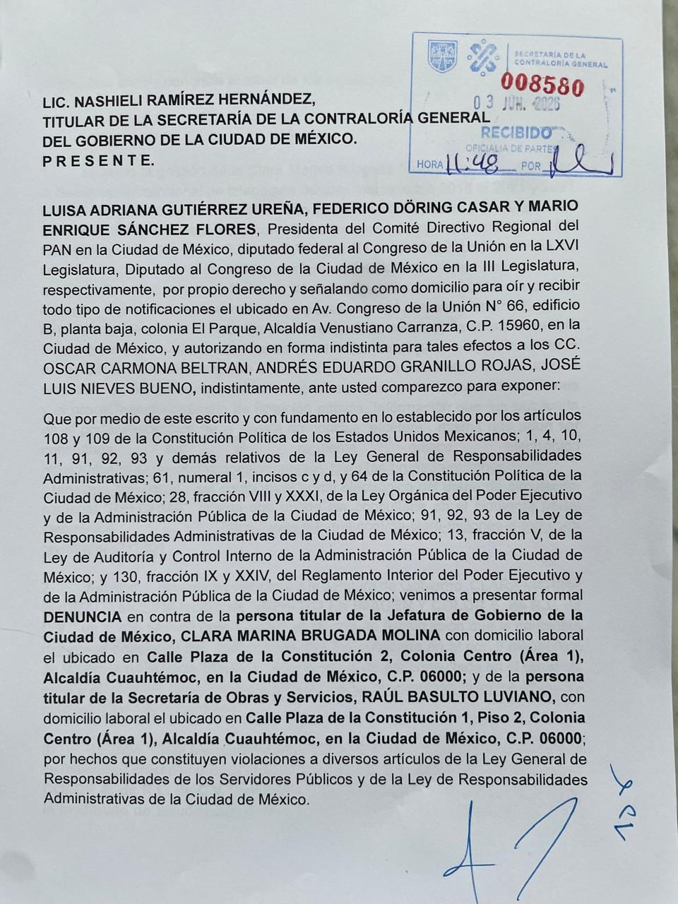 cb2drkprqvgg7knjg5ljbxn7hm PAN prometió denunciar a Clara Brugada por la ‘ajolotización’ y ya lo hizo ante la Contraloría de CDMX
