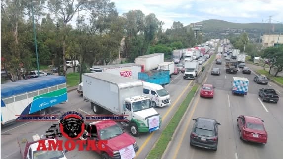 Movilización de la AMOTAC por el paro nacional de hoy 24 de junio de 2026.