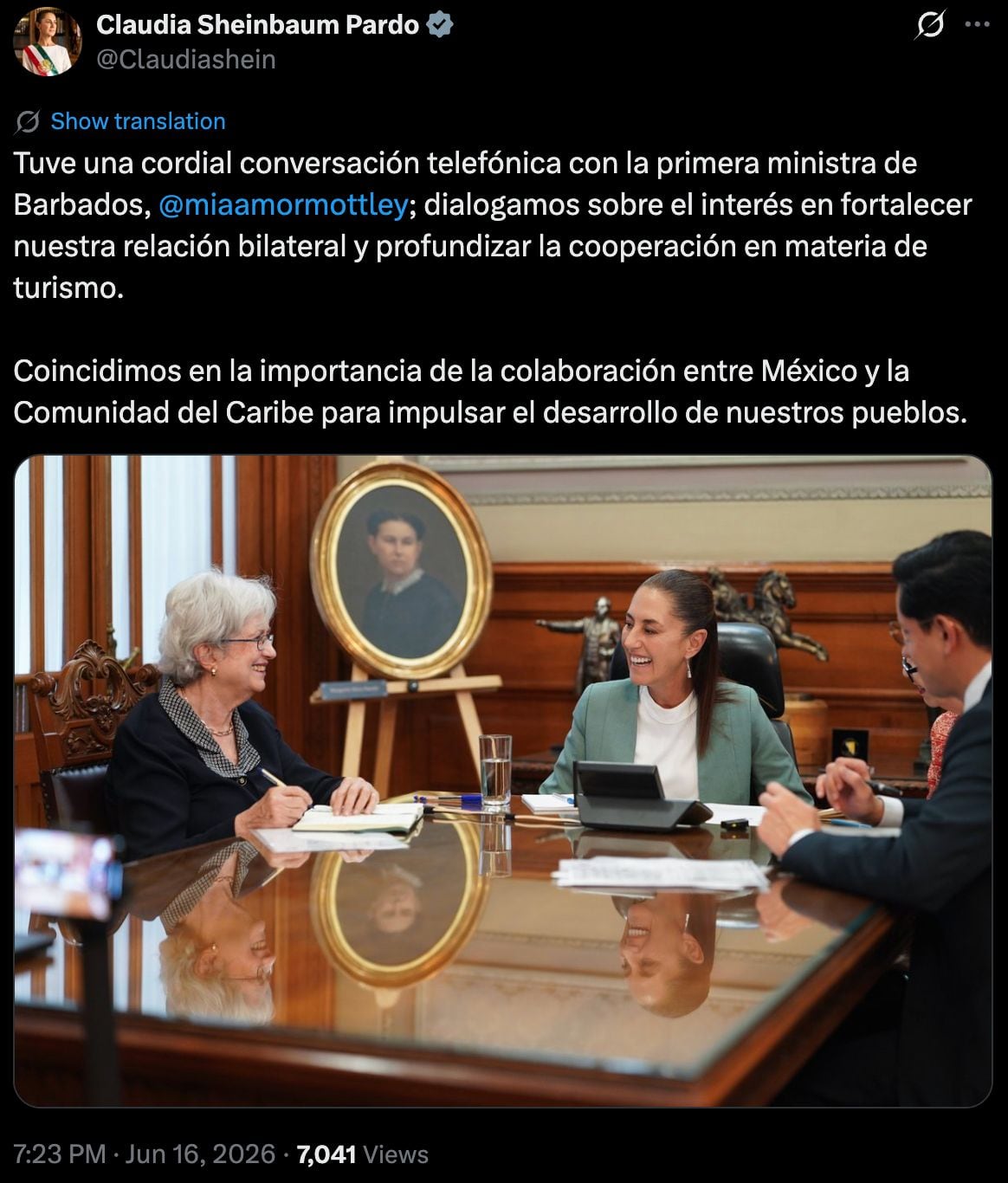 gvuqsbtq7ze3litwikldttua4a El diálogo entre Sheinbaum y Mia Mottley para acercar a México y Barbados