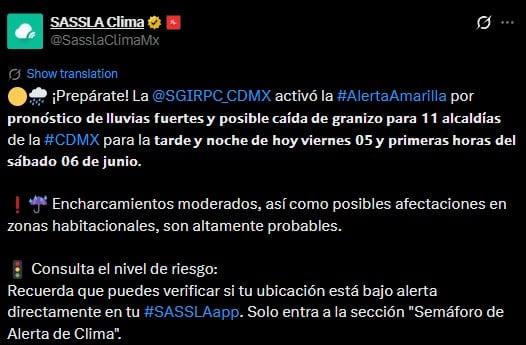 hmd3diioqvfudfmvwb5ttx7njq Las 11 alcaldías de CDMX que están bajo alerta por lluvias hoy