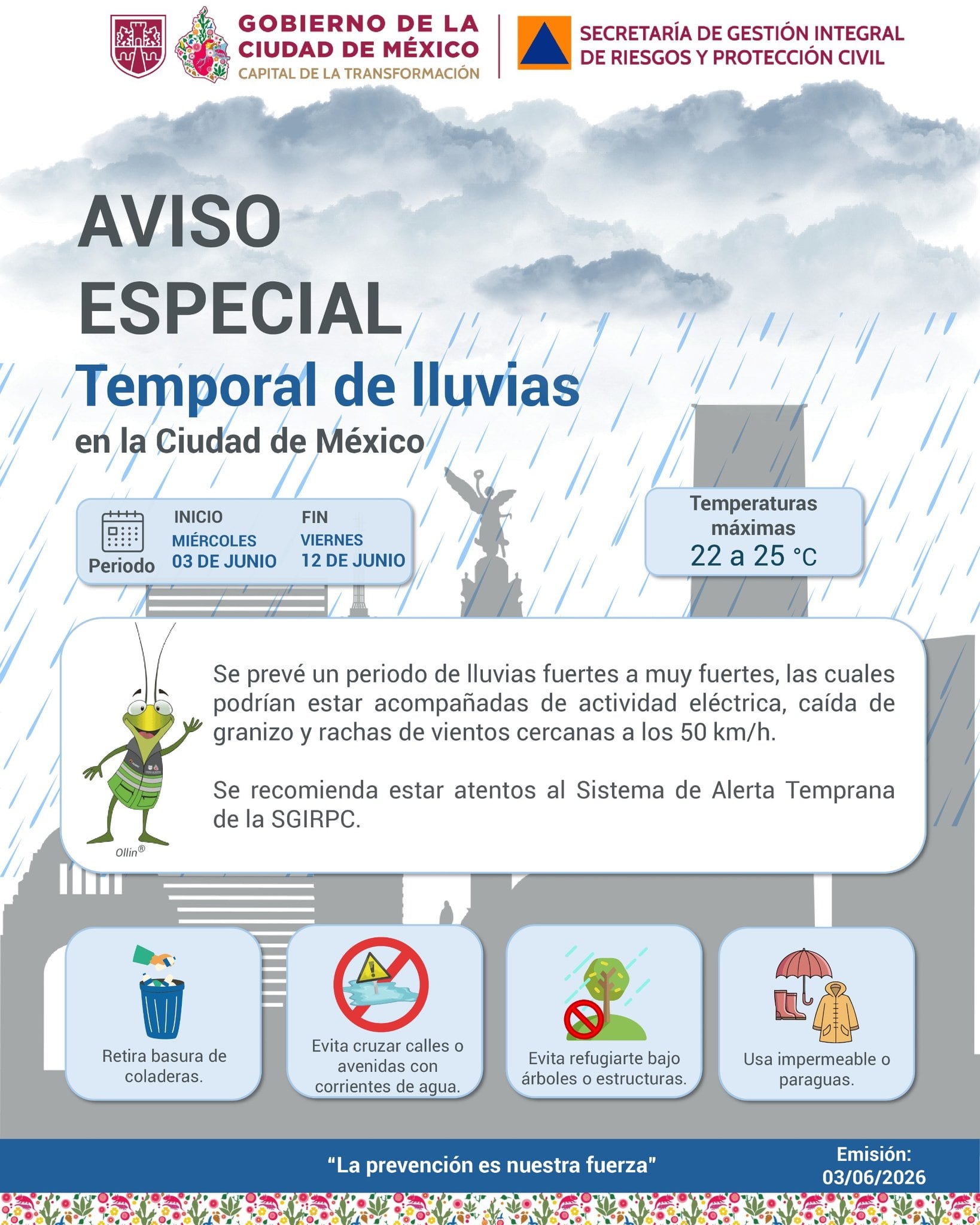 la23xwbzavd43ergmncgiu72du CDMX enfrentará 10 días de lluvias; emiten aviso especial por temporal