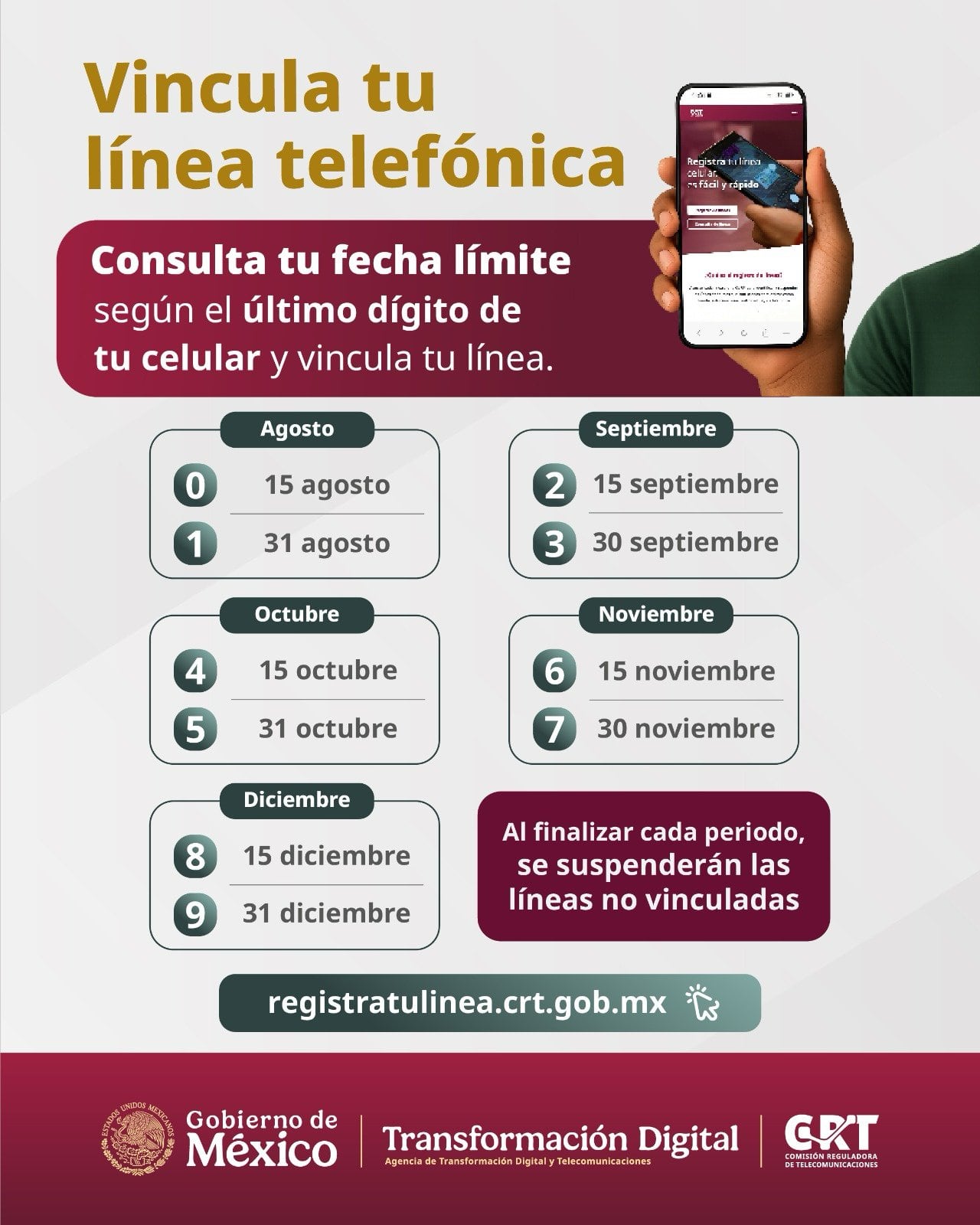 Amplían plazo para el registro de líneas telefónicas