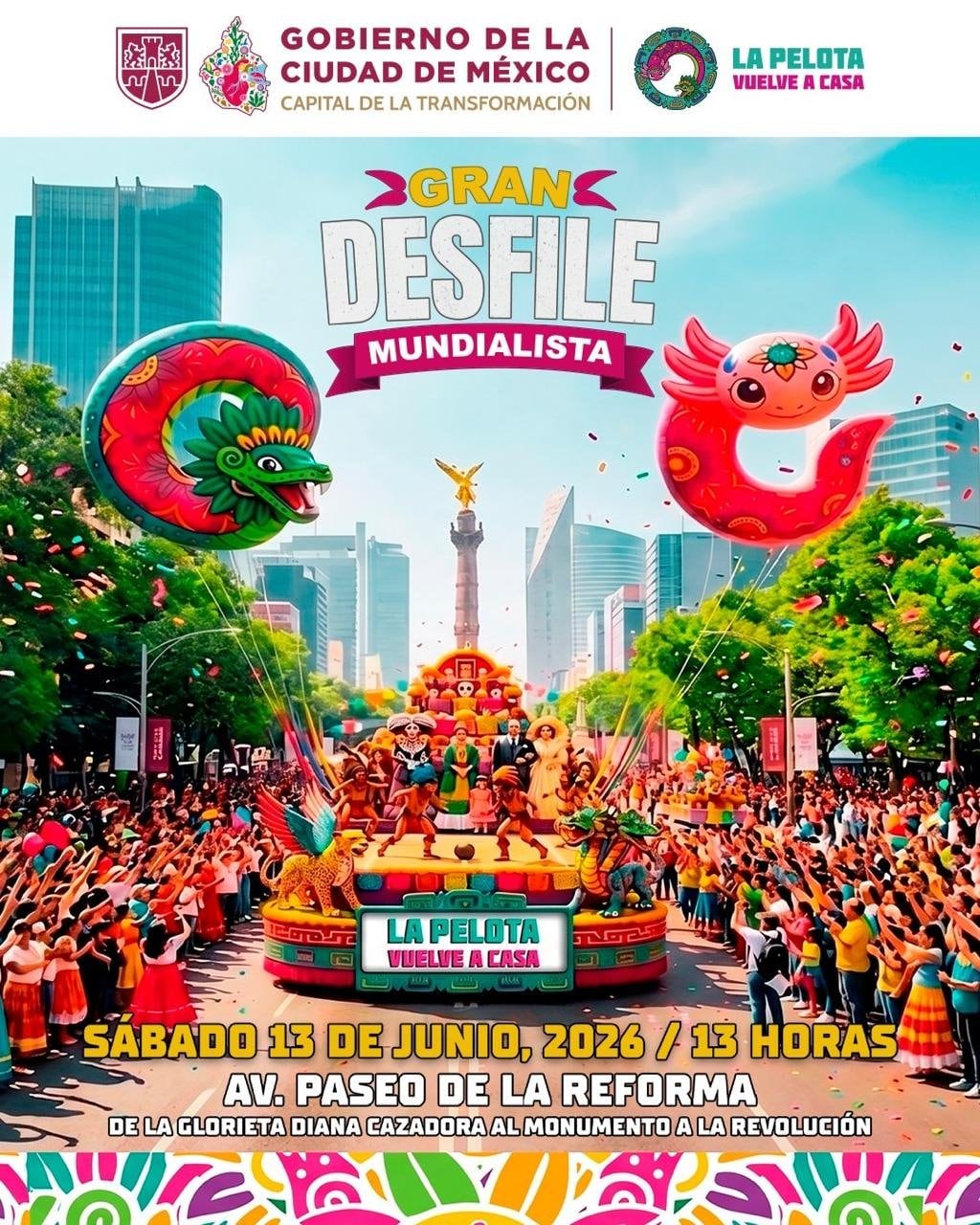 m4qtrxkcgfffth47ilh6a4hmgq Gran Desfile Mundialista se mantiene sin cambios pese a movilizaciones en Reforma