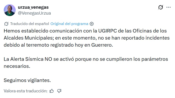 mbenox4tbffd5lxal3gek72lbe Sin daños en CDMX tras sismo en Guerrero, confirma Protección Civil