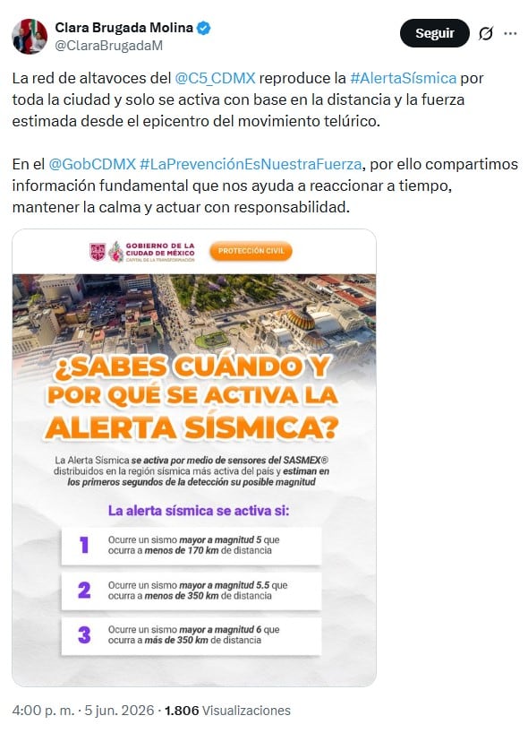 ndd4b6lgqvb5jb5vtlqiumc26i ¿Por qué no sonó la alerta sísmica? Clara Brugada responde tras el temblor en CDMX